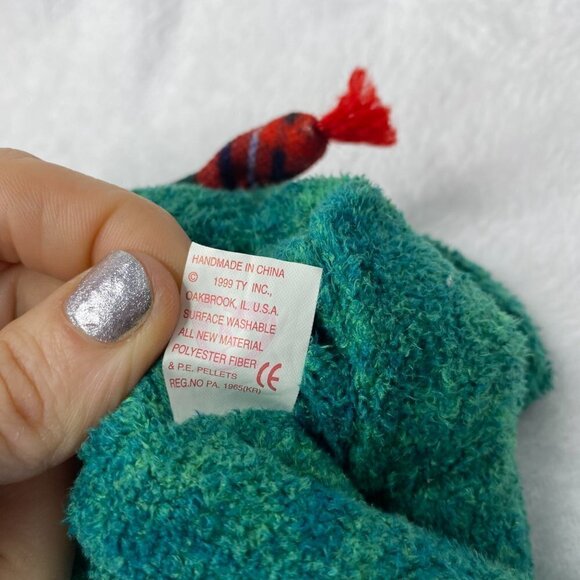 TY Beanie Babies - Wallace the Scottish Bear 4264 - Original Teddy Bear Green - Picture 5 of 6